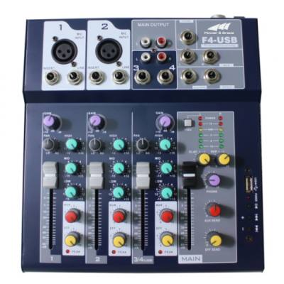 F series 4/7 channels mixer