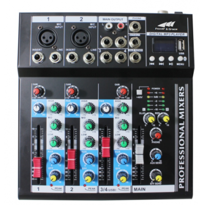 F Series Mixers with USB, Mp3, & BT